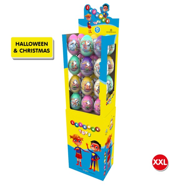 Laırmak XXL Halloween & Christmas Sürpriz Yumurta 24 Adet (Şekersiz) 