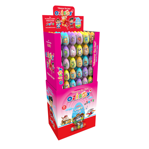 Ozibox Large Stant Sürpriz Yumurta 120 Ad. (Patlayan Şekerli)