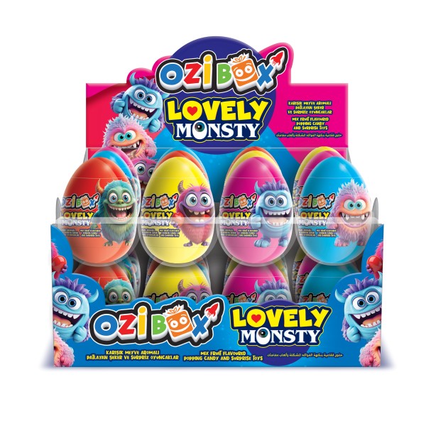 Ozibox Small Sürpriz Yumurta 24 x 8 (192 Adet) (Patlayan Şekerli) 